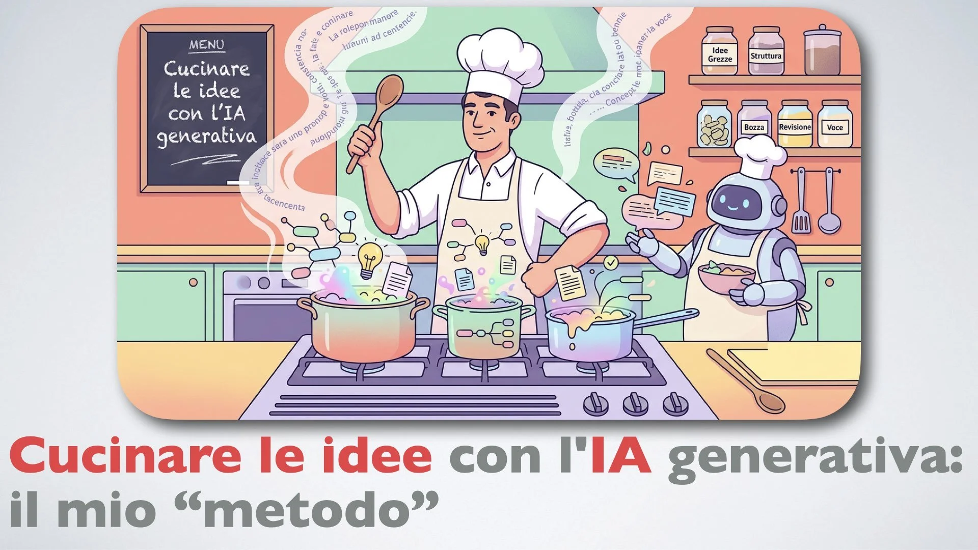 Cucinare le idee con l'IA generativa: il mio “metodo”