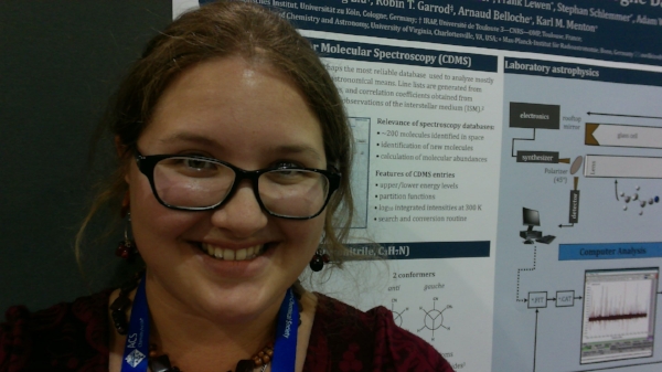Me, in front of my poster