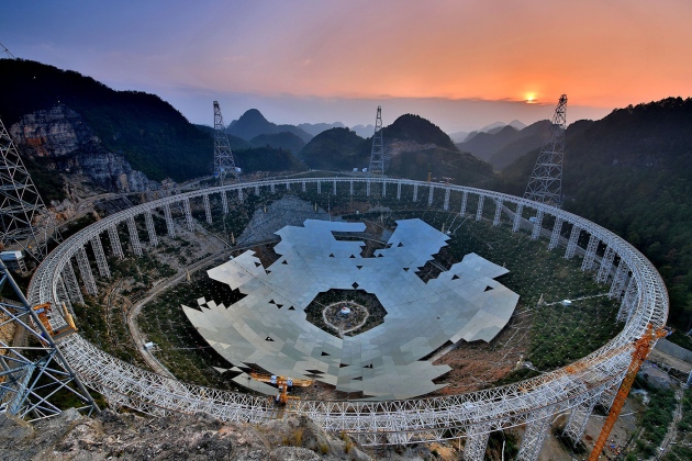 FAST under construction (from ImagineChina)