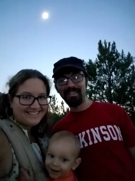 Enjoying a 360-degree sunset at totality during the solar eclipse in Stanley, Idaho!