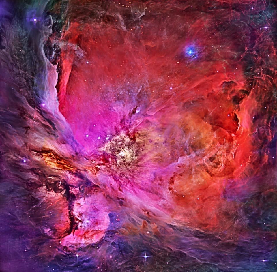 The Great Orion Nebula ( R. Villaverde/Hubble Legacy Archive/NASA )