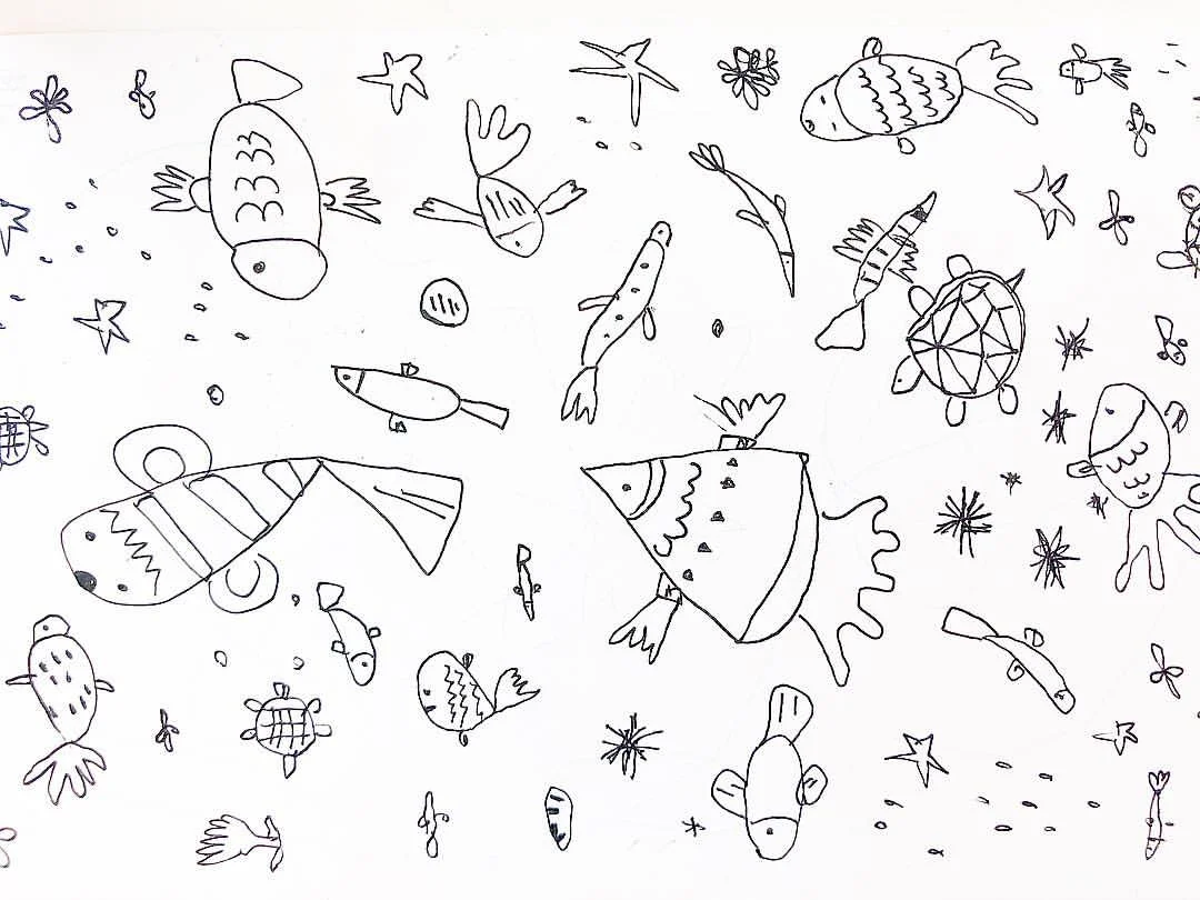 Under the sea, swim with high waves, breathing with sea turtles and fishes /04.16.2018