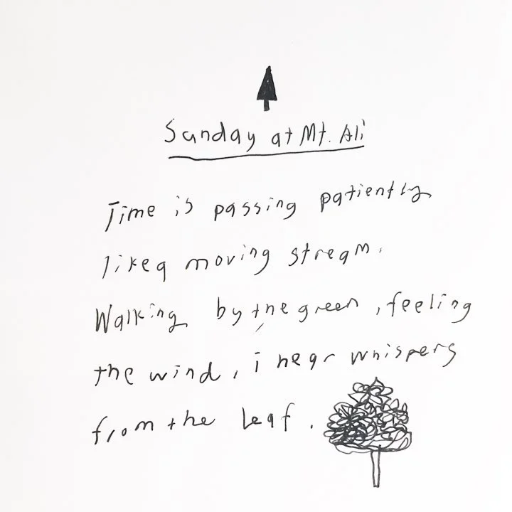 Writing in the forest/ 12.10.2017