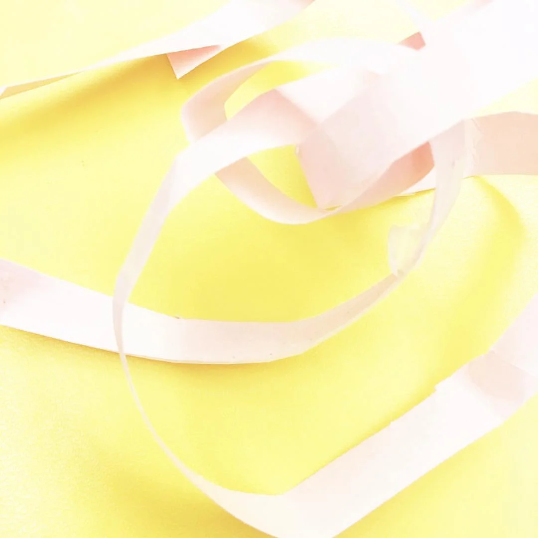 Two möbius loops and a pair of scissor, obviously it's turning into a piece of romance, ignore the experiment first, tape the other way around, stop, untangle, nonstop. A touch beyond, 20170511, goodnight/ 05.11.2017