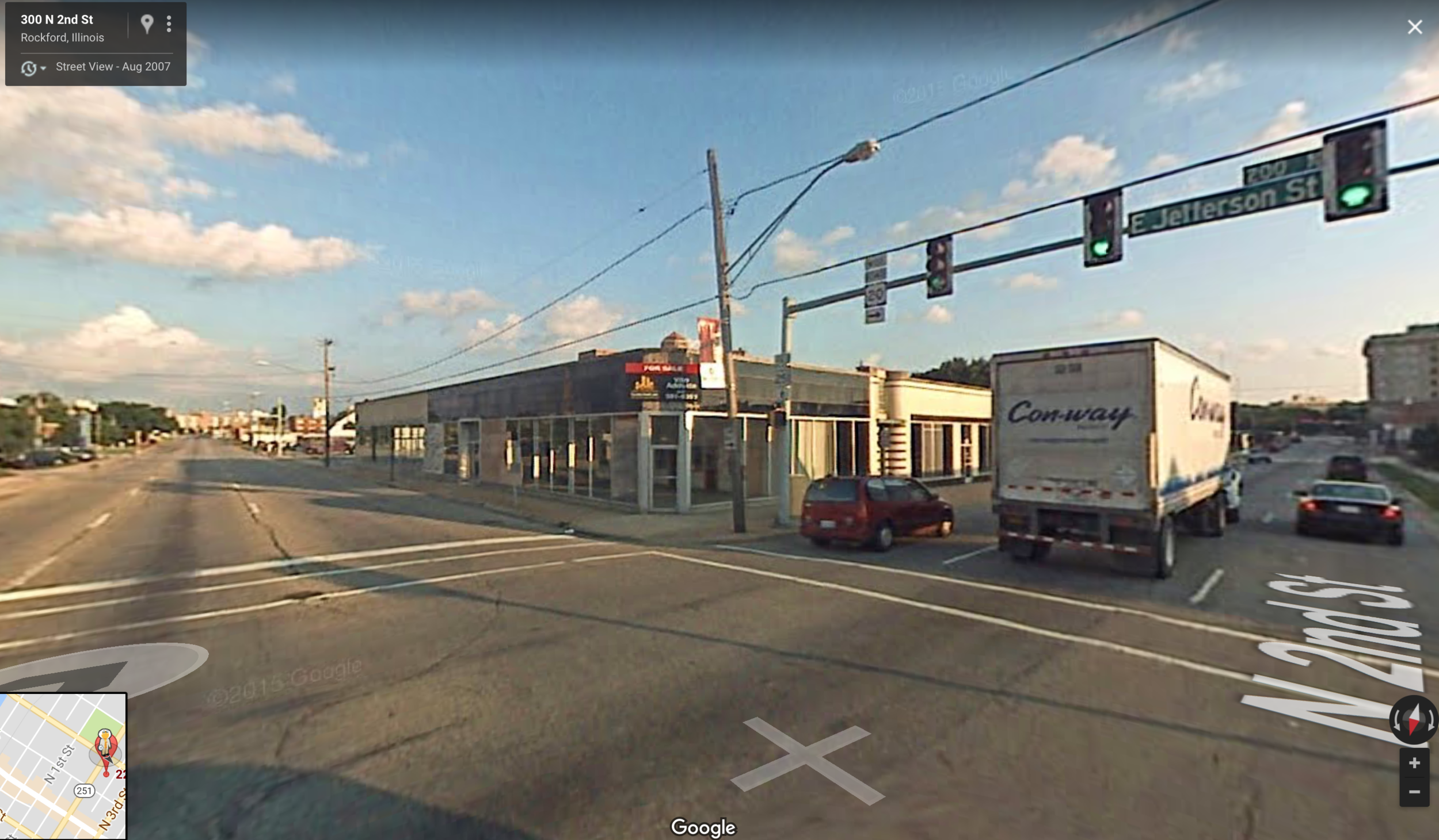 The former Humphrey Cadillac and Olds. Image via Google.