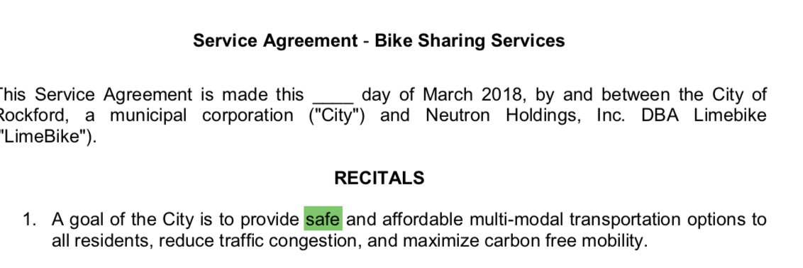 Excerpt of our LimeBike agreement. 