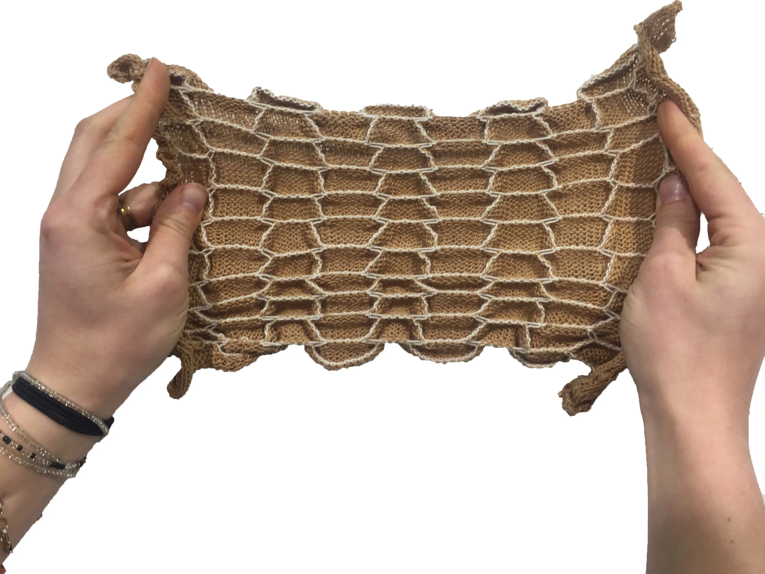   Cotton and Elastic on a Single Bed Machine (back)  