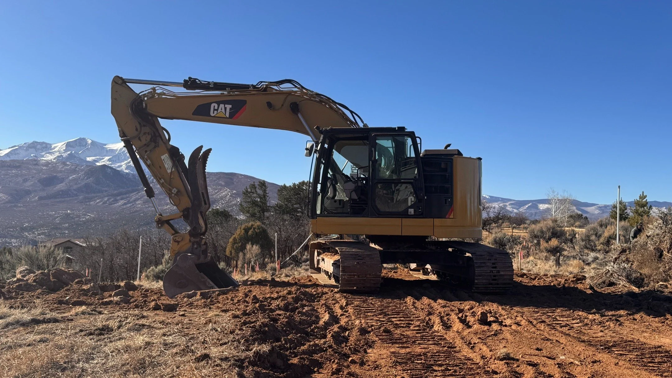 Construction getting starting after a few permit delays on our Basalt new build project. @maleybuildingcorporation @aspenco @coloradolivingarchitecture @coloradohomesmag @basaltkitchenandbath @basaltco @luxemagcolorado_rockies #coloradodesigner #colo