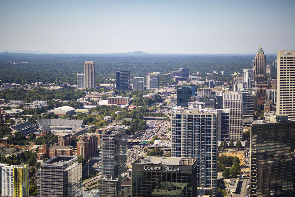 Incredible views of downtown Atlanta