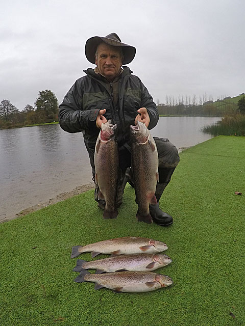 Regular Exe Valley angler Chris Short with one of his best bags, caught on a Black Fred's Flapper weighing 25lb 8oz