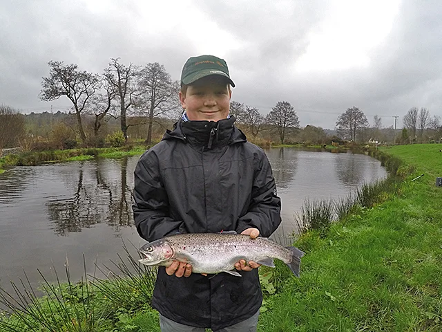 Alex fished a Straggle Cat to bag not only this Rainbow but a £20 note. Well worth the visit from Plymouth!