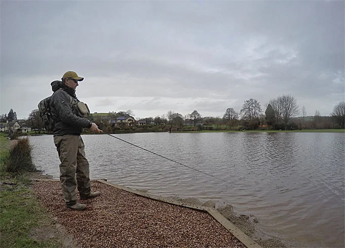 Improved fishing platforms on Anchor Lake