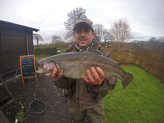 Richard Burt heads home with a very nice bag of Trout and wins a tenner into the bargain! Happy Days!