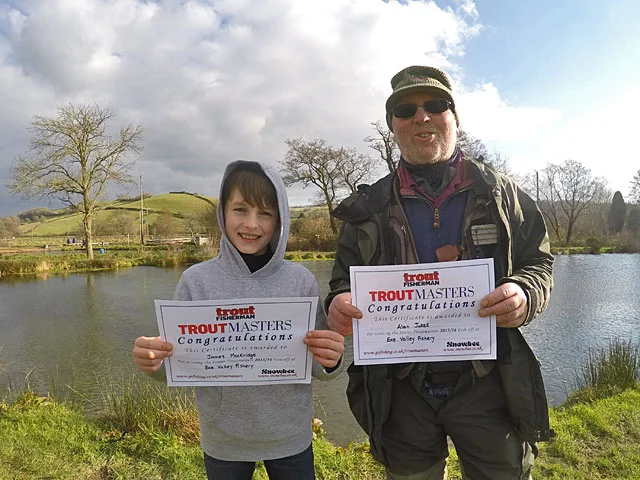 Exe Valley Fishery 2016 Troutmasters Fish Off Winners - James Mockridge (Left) and Alan Jukes (Right)