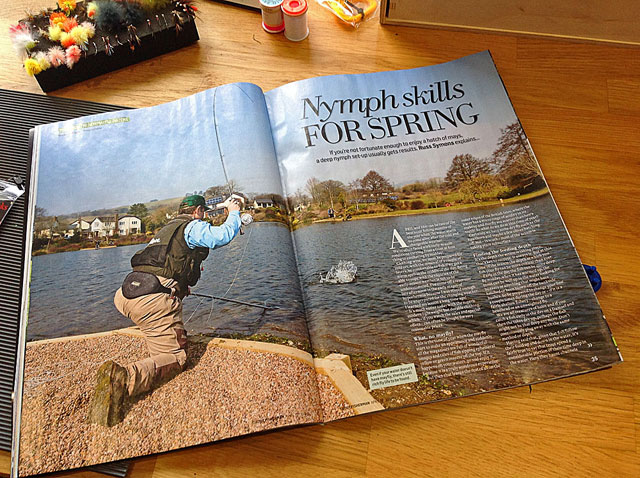 Article shot at Exe Valley Fishery by Russ Symons featured in this months Trout Fisherman magazine.