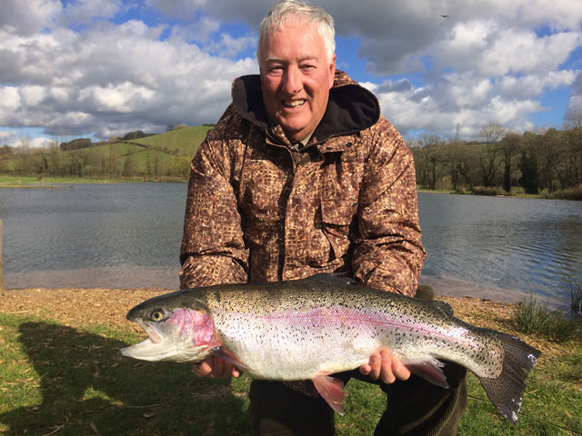 A razor finned double of 12lb 4oz for Colin Wayman but it probably wont be big enough to win him a Troutmasters badge!