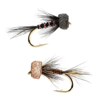 Foam Head Crunchers - fish 2 on a 14ft leader and let the wind/current drift them along with a slow retrieve