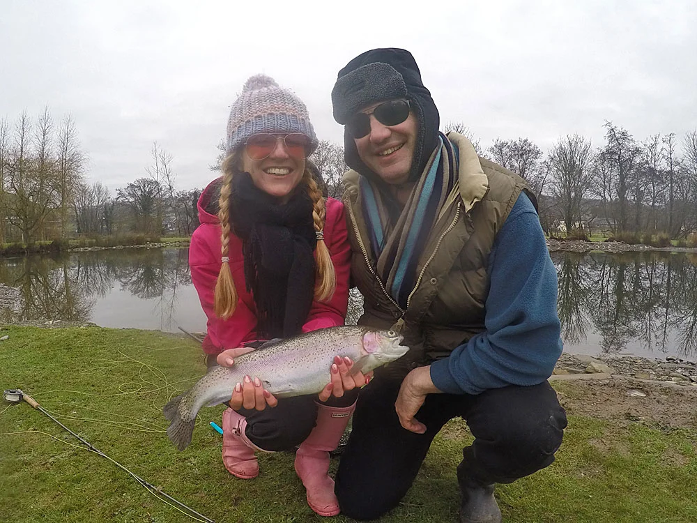 Fly Fishing novice Kirsty Curtis enjoyed her recent fly fishing course at Exe Valley and couldnt belive the power of the Rainbow Trout she caught.