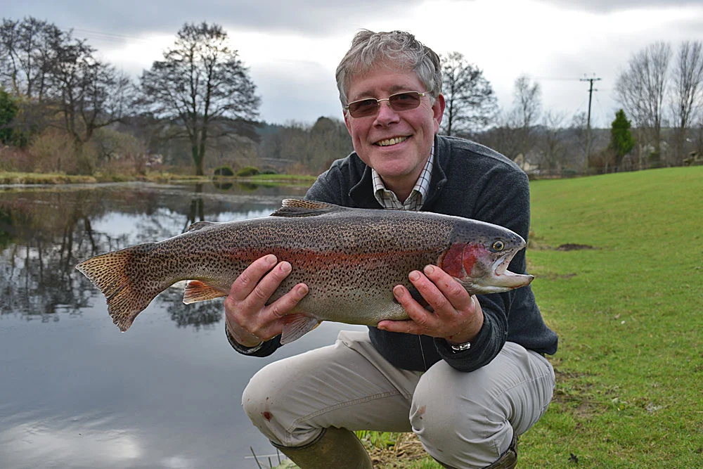 George Hext from Cornwall - 9lb Rainbow (landed on a #4 weight brook rod!)