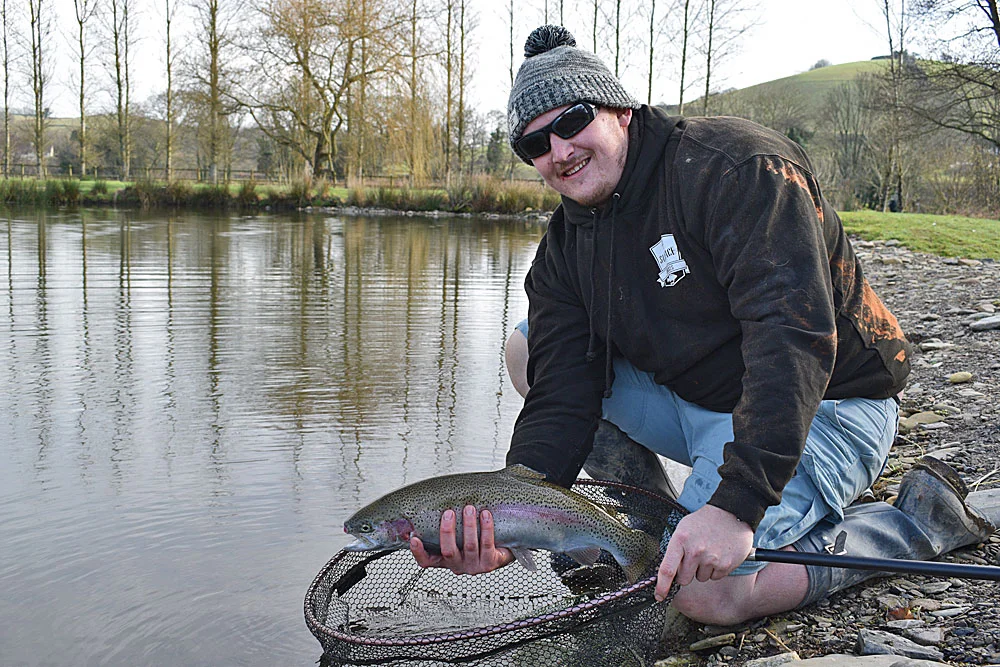 One of 9 fish returned by Blair Woodland from Plymouth using a combination of Buzzers & Black Lures