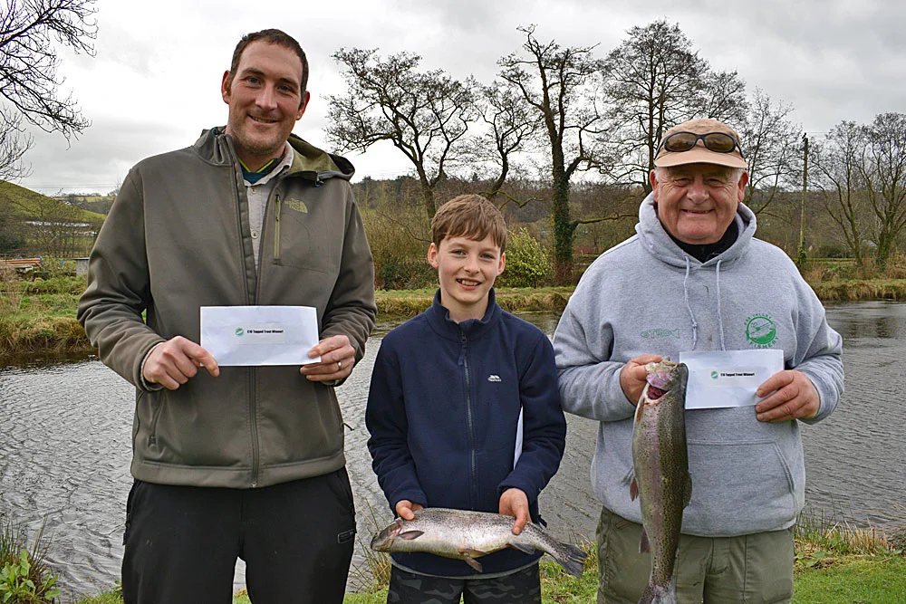 Tagged Trout Winners - Matt Kingdon, James Mockridge & John Gilmore