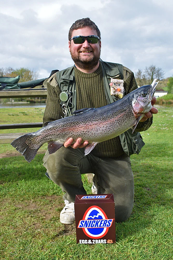 Dan Stocker not only bagged this cracking Rainbow but also won himself an Easter Egg & £20 when he found the specimen fish was also tagged. Troutmasters is going to be hotly contested this month!