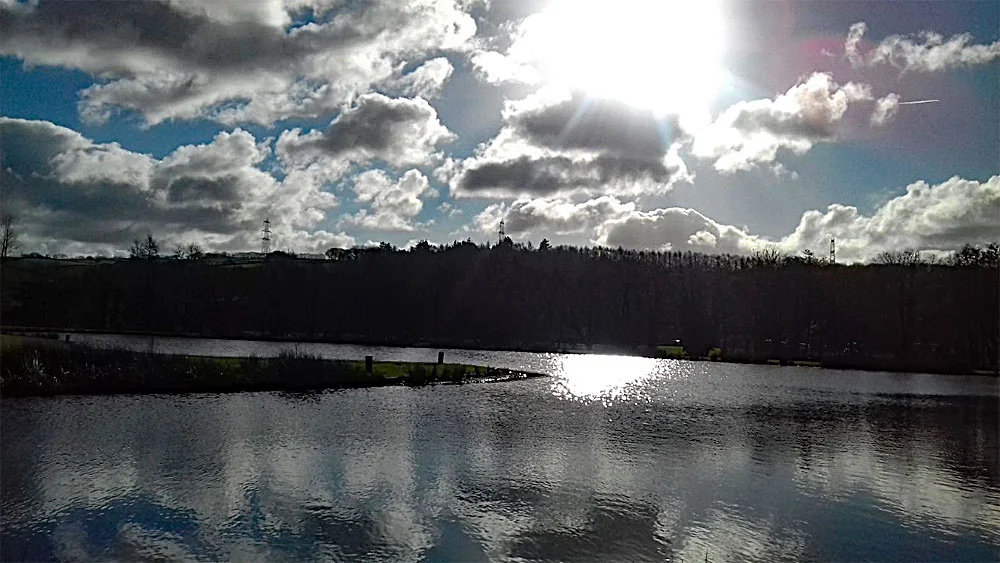 Winter fishing on Anchor Lake