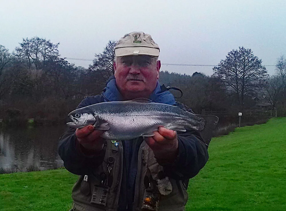 John Ratcliffe with his lovely Blue Trout