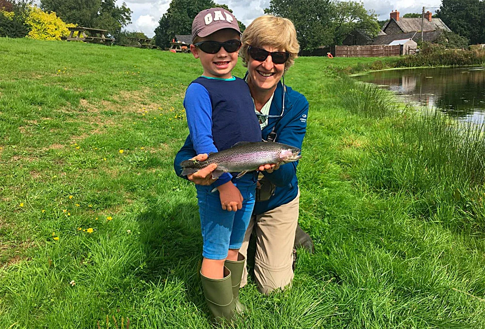 Bertie had a great time fishing Lobbs Lake with his Granny