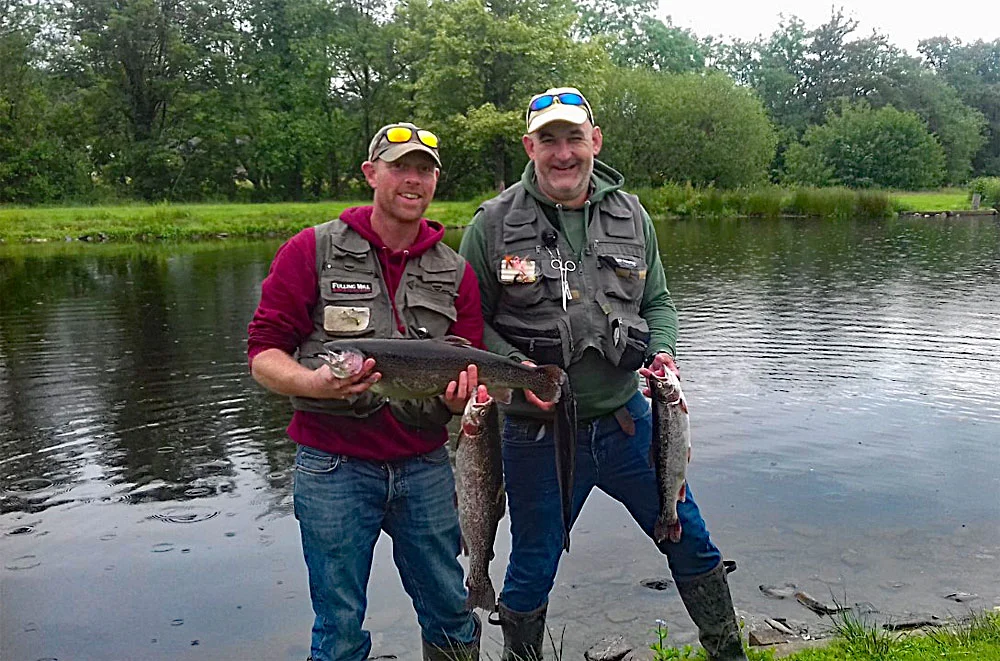 Jason Davies & Ben Jones had a great day on Anchor Lake including Jasons 5 1/2lb Rainbow Trout. Jason said ‘Very enjoyable. You’re the best’ and Ben said ‘ Hard but very enjoyable. Best fishery around’.