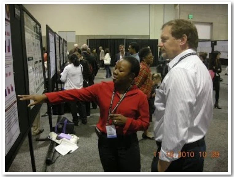 Ashley presenting for Dr. Wagner at SFN.