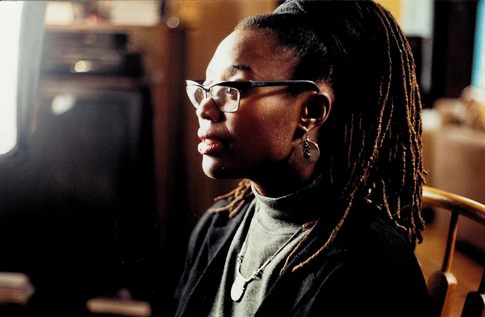NO! Production Still: scholar-activist advisor and featured interviewee Aaronette M. White_Scheherazade Tillet, photographer ©2000