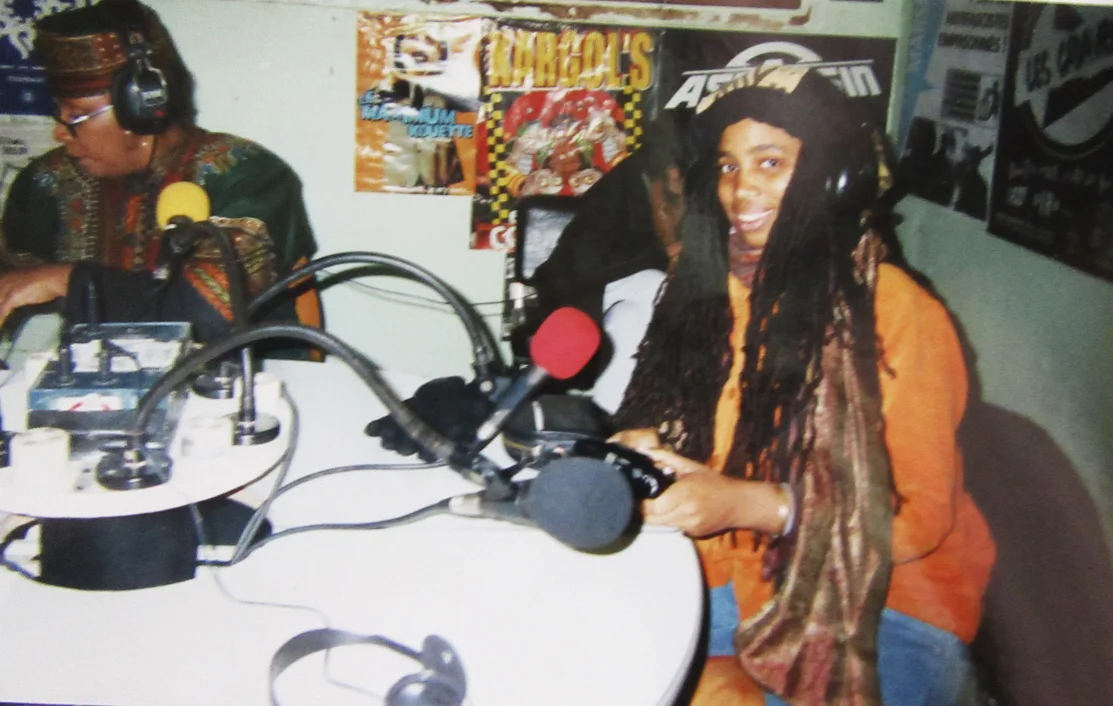 Aishah interviewed on Radio Afrique in Paris, France © 2001