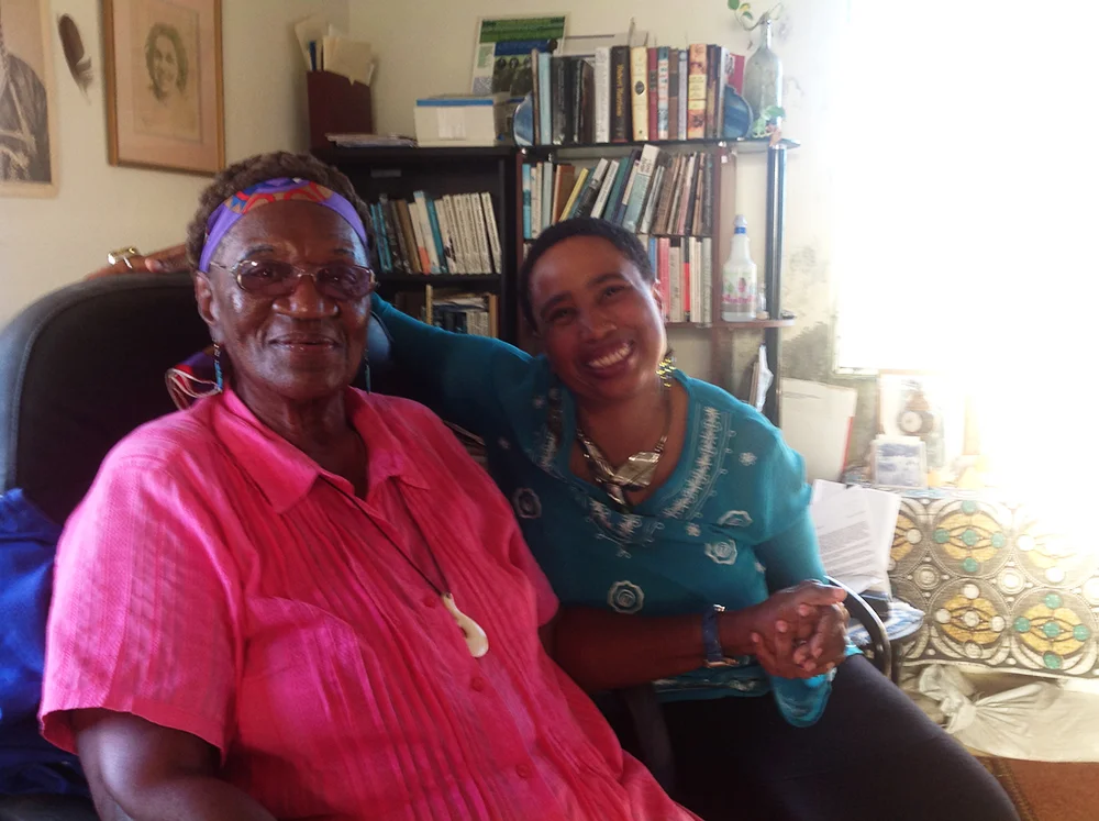 Black Feminist Scholar/Writer Gloria I. Joseph (The Wind Is Spirit: The Life, Loves and Legacy of Audre Lorde) and Aishah Shahidah Simmons in St. Croix, U.S. Virgin Islands © 2014