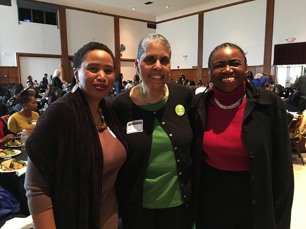 A Mini NO! reunion: Aishah Shahidah Simmons with trailblazing Black Feminist Scholar-Activists Barbara Smith, and Gwendolyn Zoharah Simmons the Legacies of June Jordan One Day Symposium, University of Massachusetts, Amherst © 2016