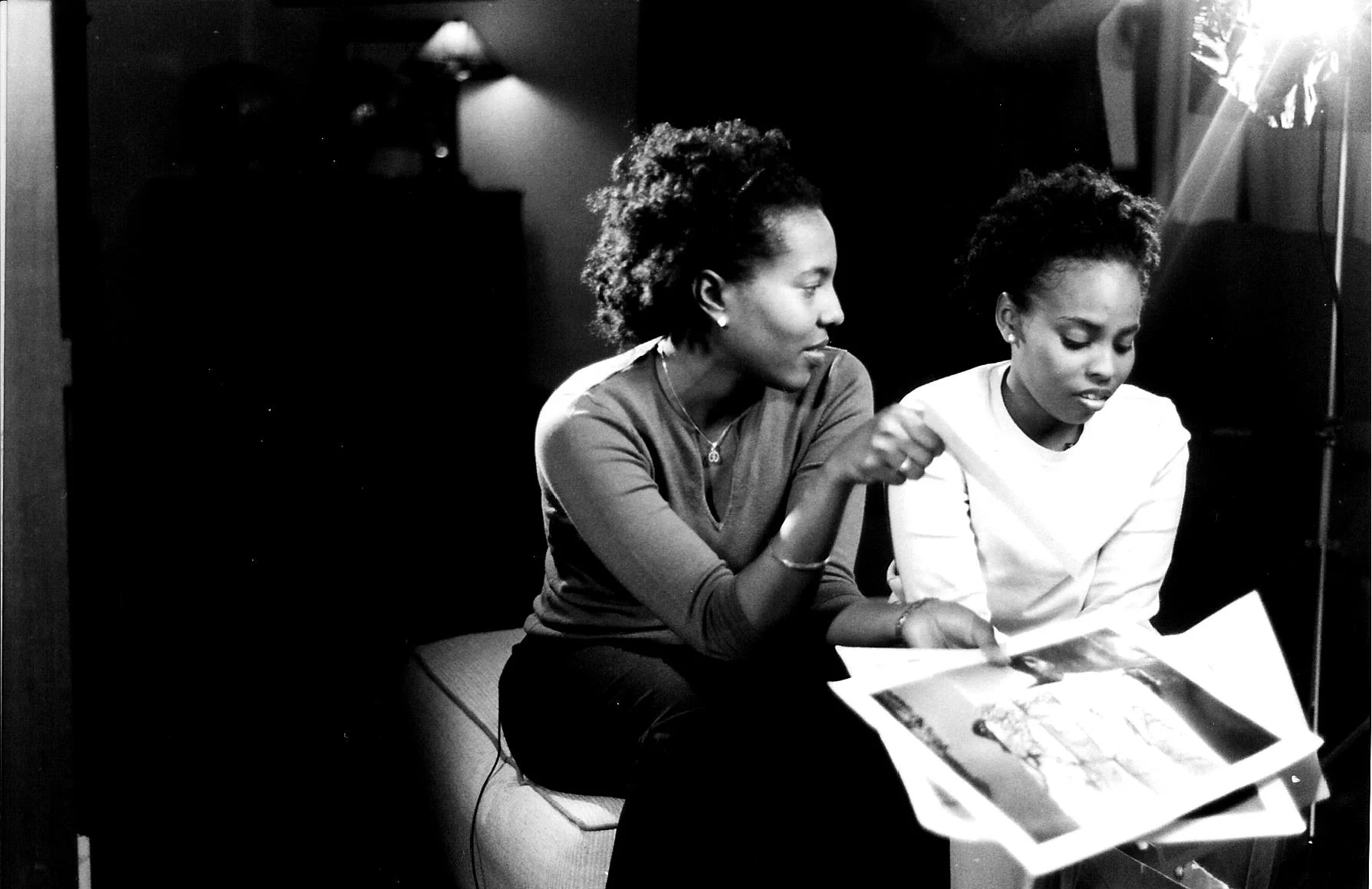 NO! Production Still: Featured Interviewees Associate Producer Salamishah Tillet and Production Stills Photographer Scheherazade Tillet_Wadia Gardiner, photographer ©2000