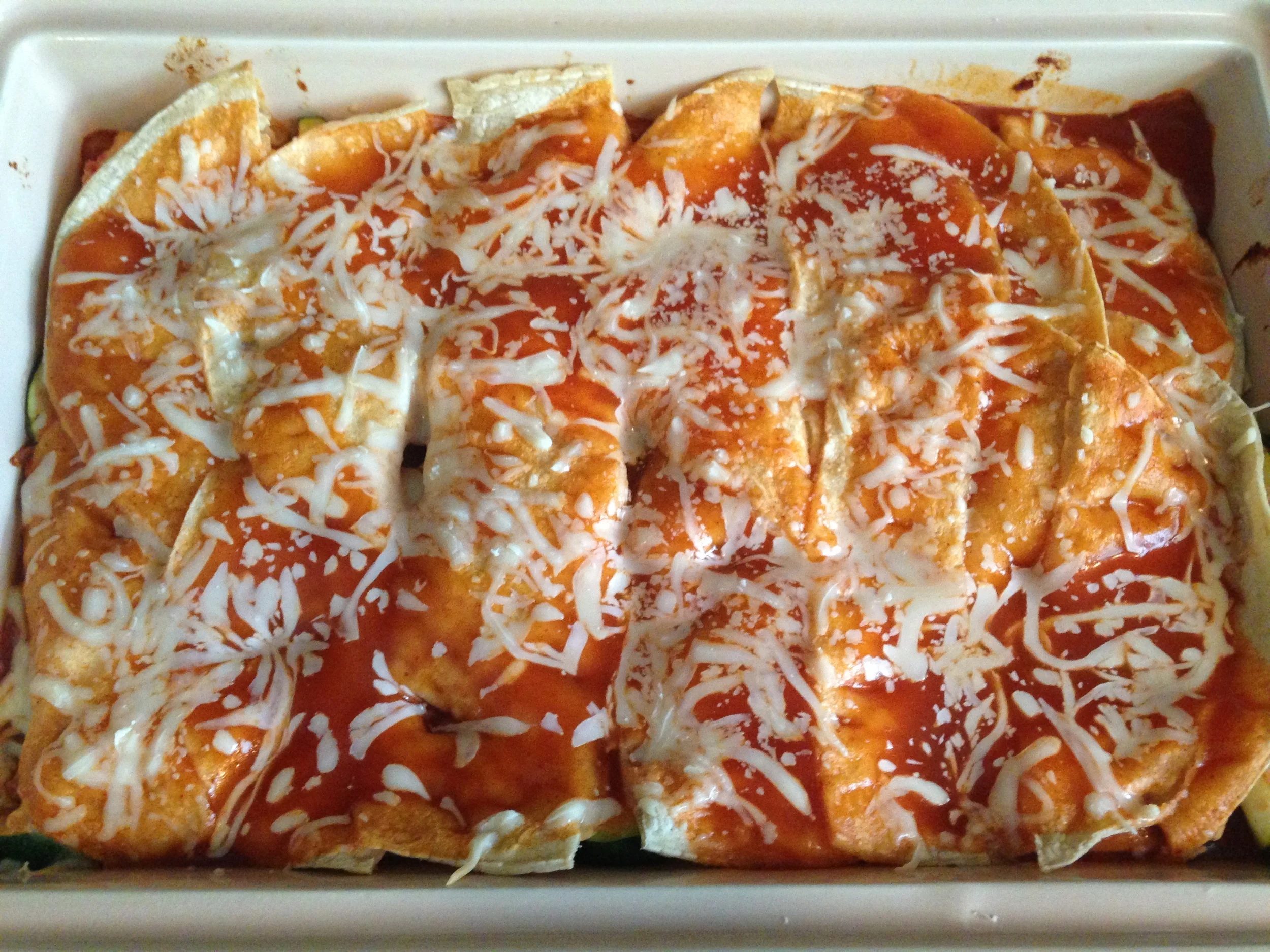 Meal Makeover: Healthy Chicken Enchiladas (Gluten Free, Dairy-Free optional)