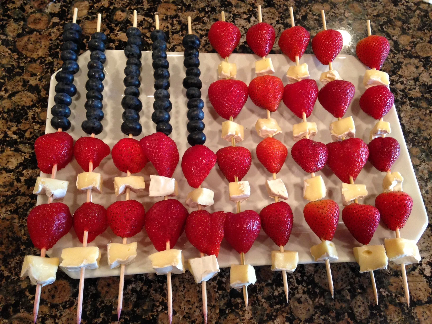Recipe Feature: Red, White, and Blue Berry & Brie Flag Appetizer