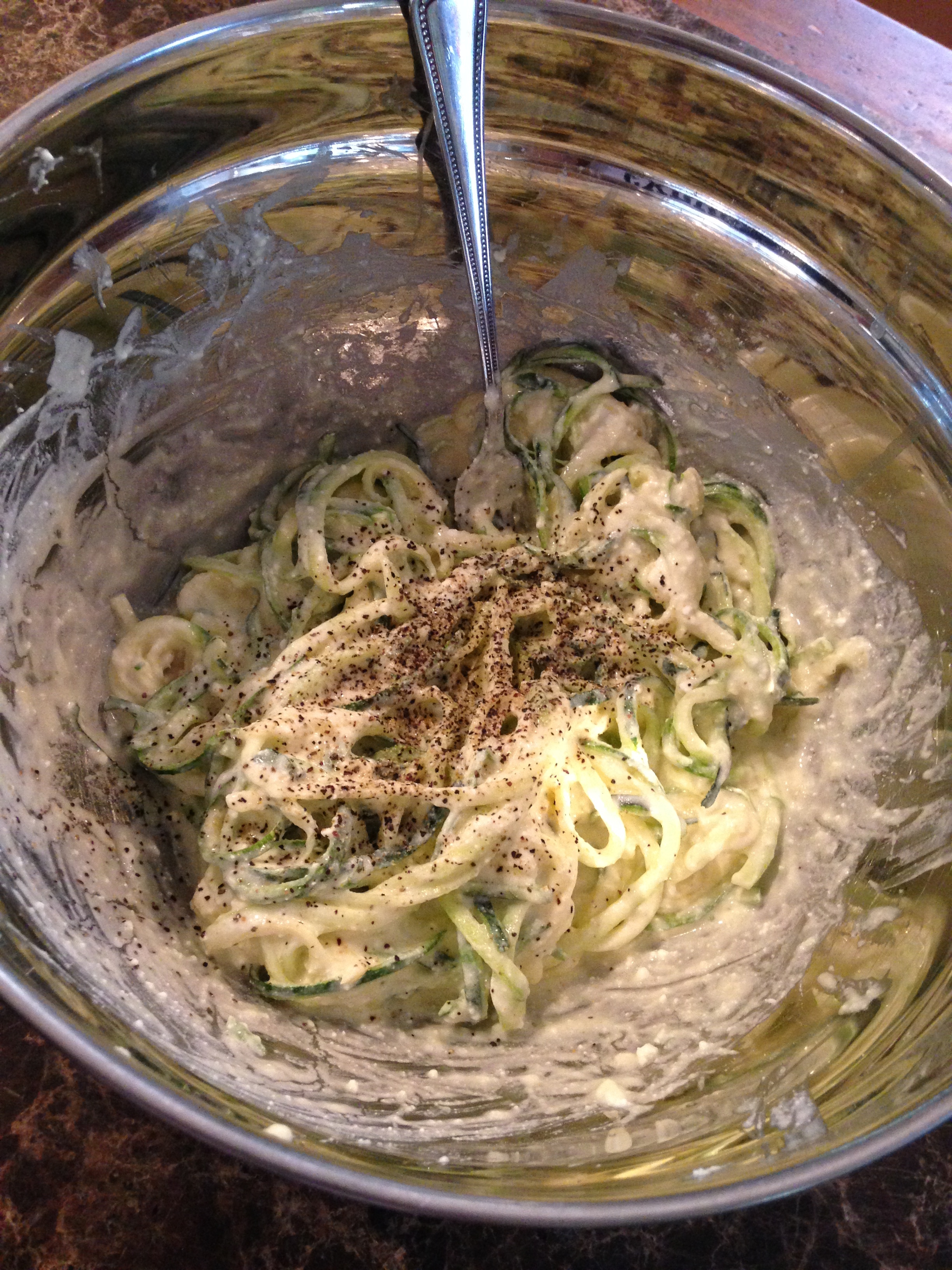 step 3: the Zucchini "batter"