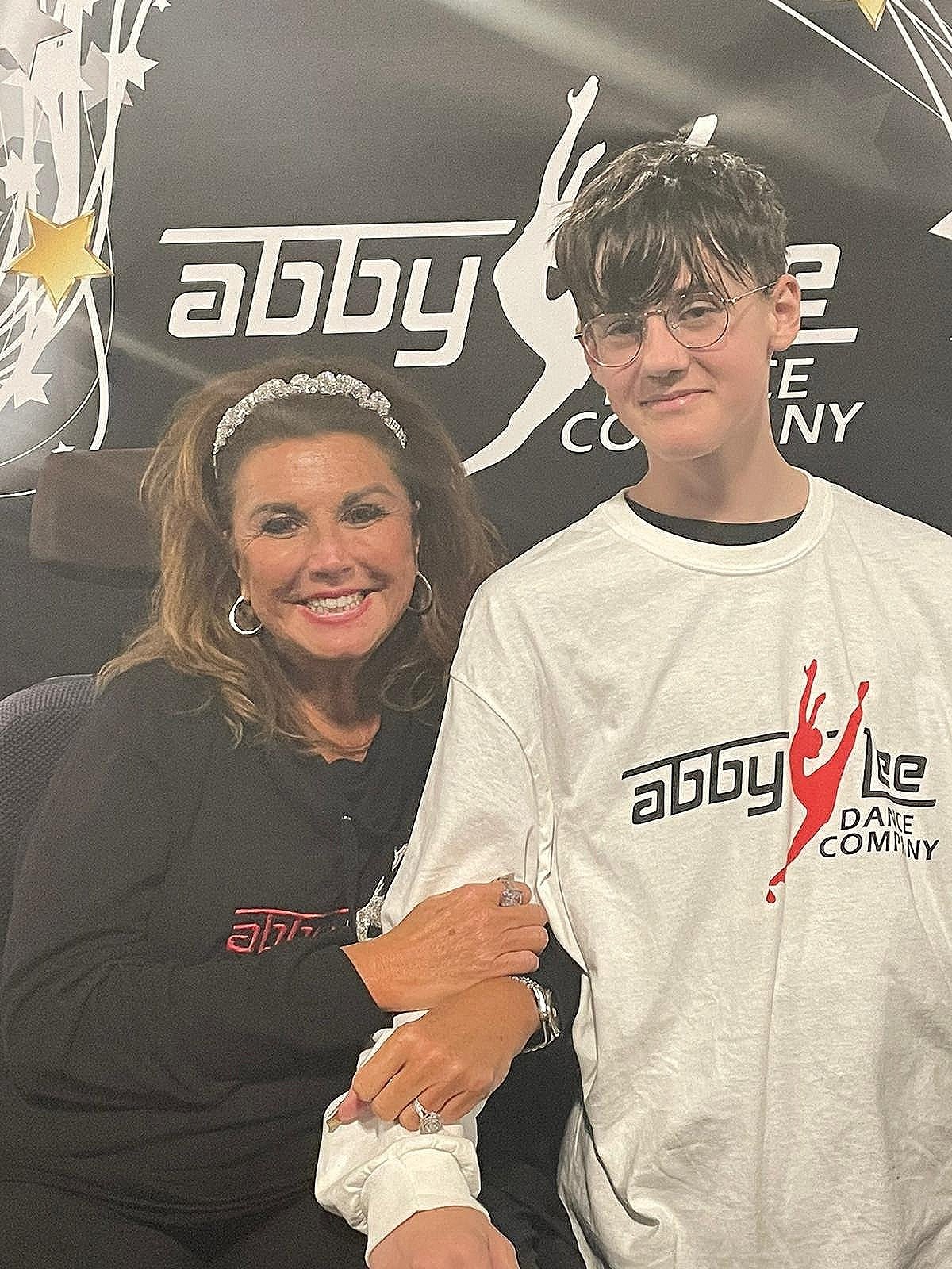  One of our students, Charlie with the famous Abby Lee from ‘Dance Moms’ 