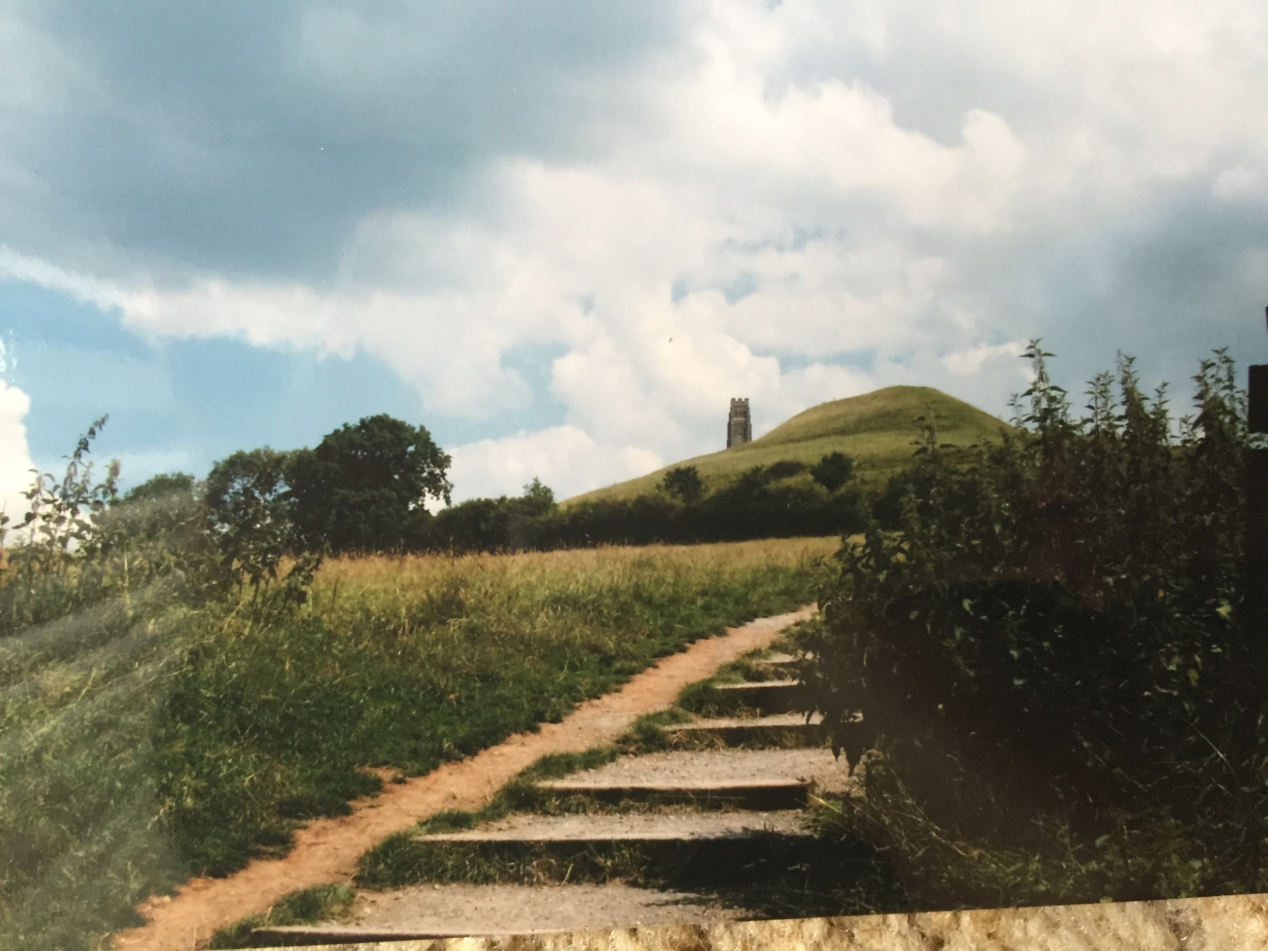 Approach to Glastonbury Tor, Somerset, England