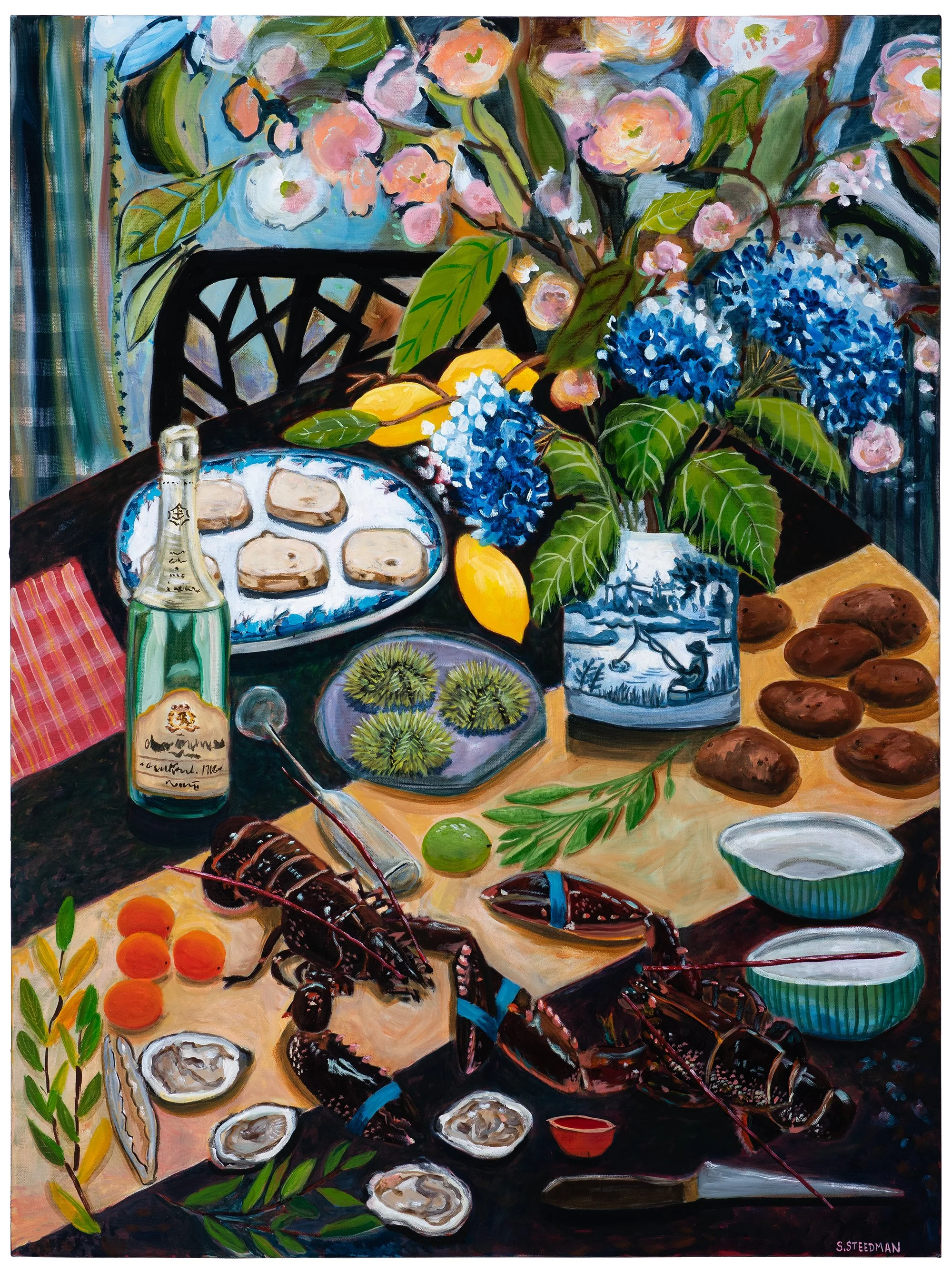 The painted table in Maine