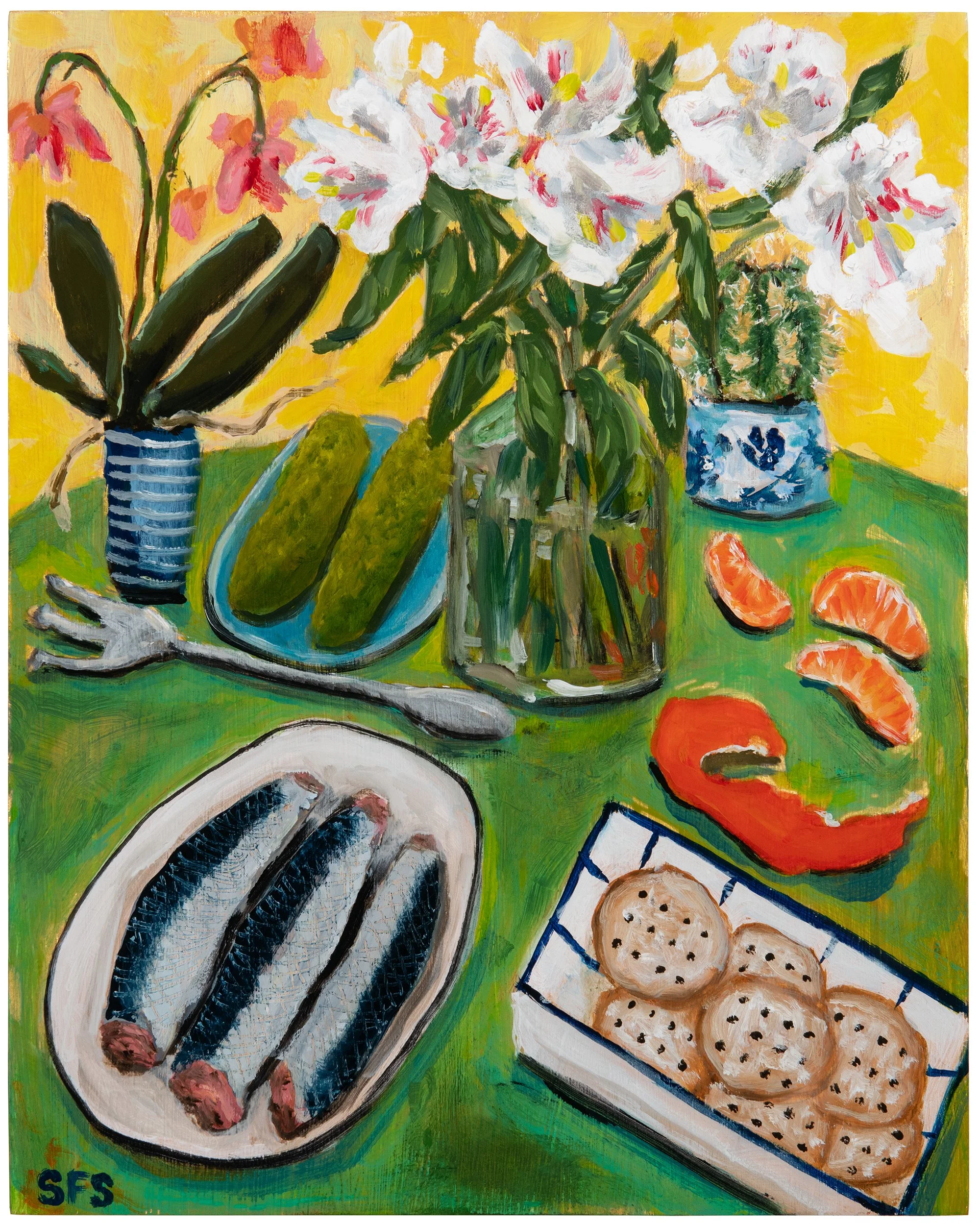 Spring sardine lunch