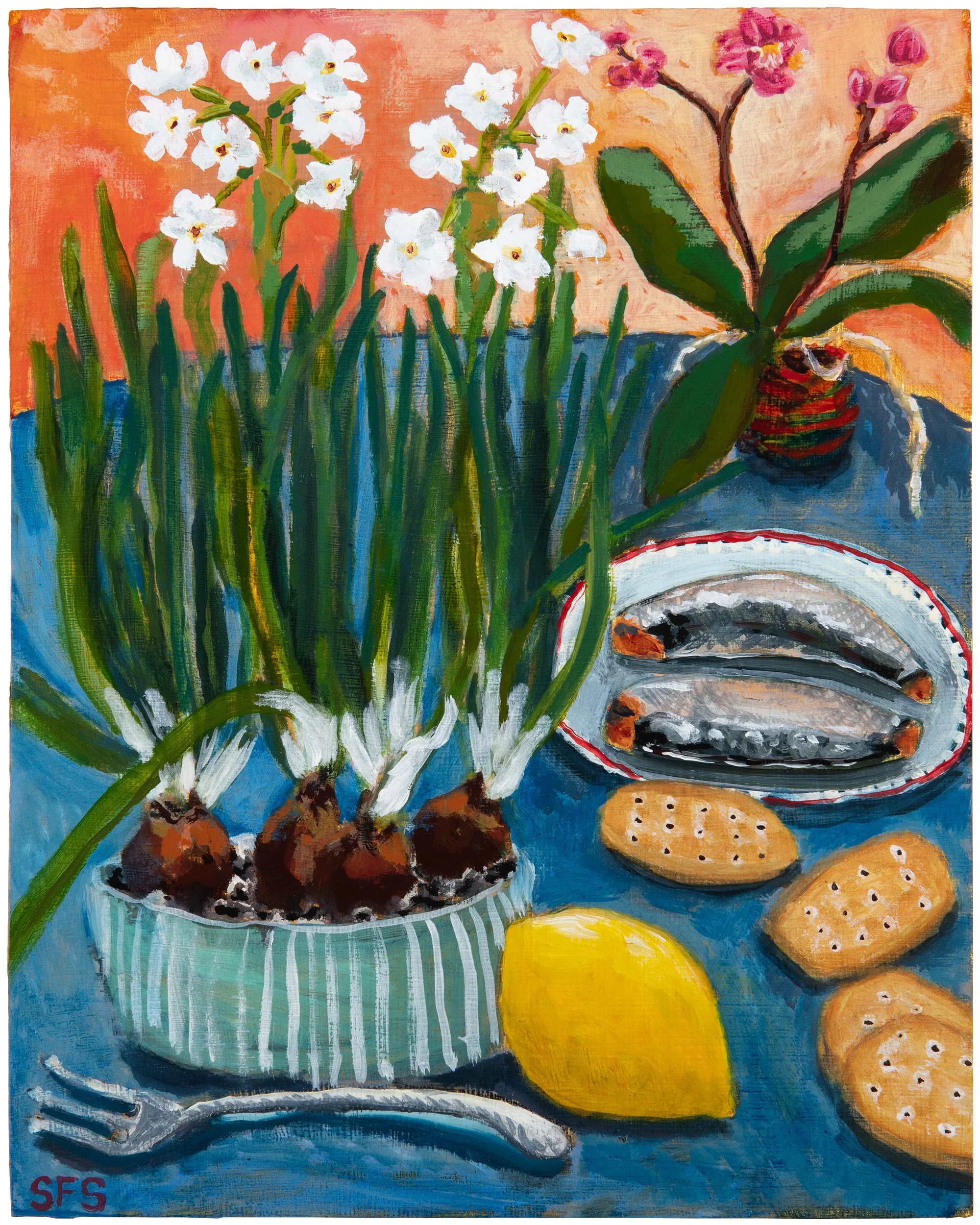 Midwinter sardine lunch