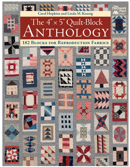 Portada del libro Quilt Block Anthology de Carol Hopkins , Linda M. Koenig foto cortesía Martingale