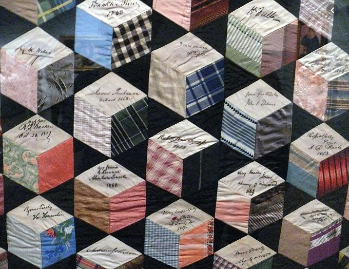 Una quilt de autógrafos 