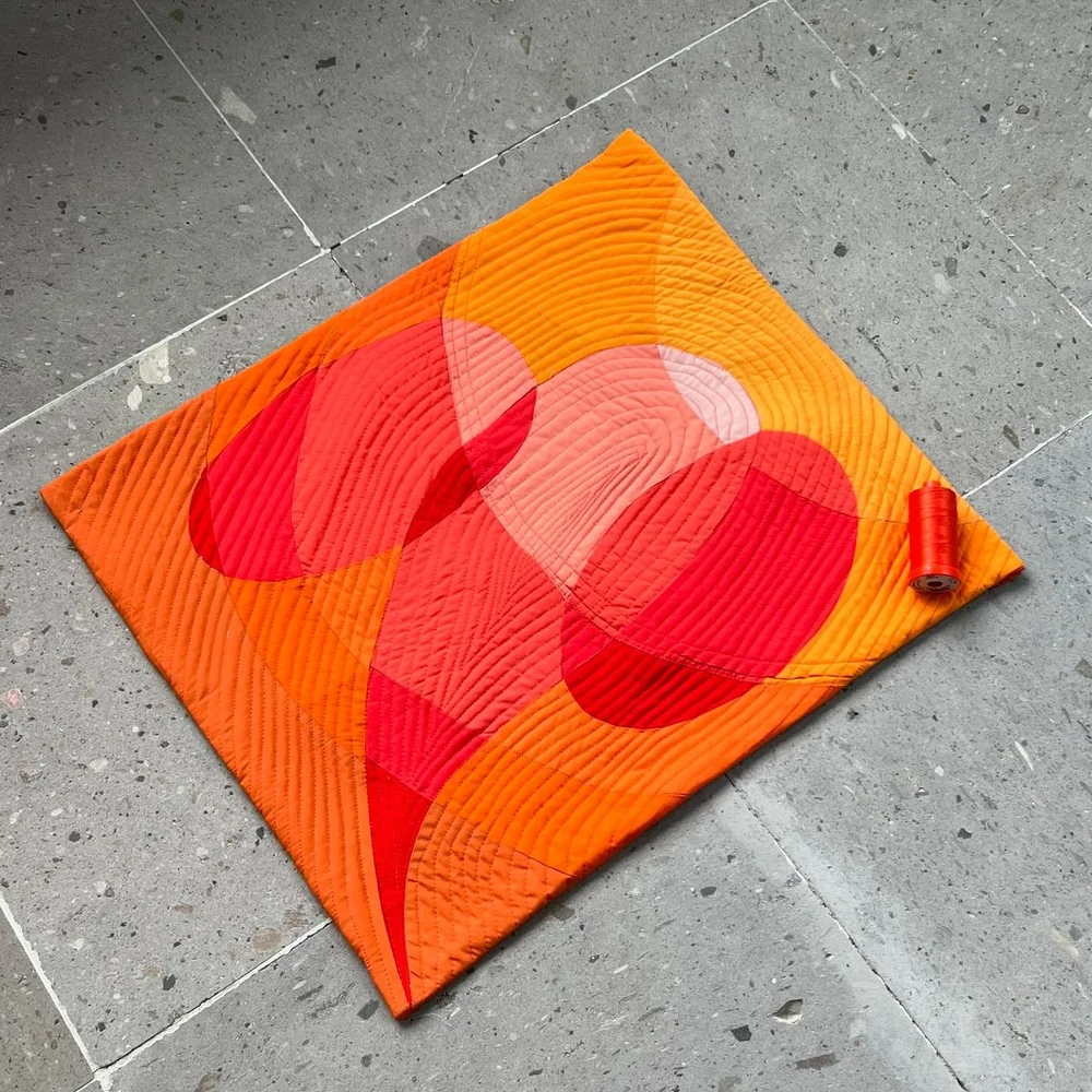 Finished! Curves and Transparencies with  @carolina_oneto  I urge you to take the class and learn such great techniques