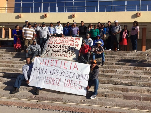 The fishermen of Punta Lobos in La Paz on February 4th
