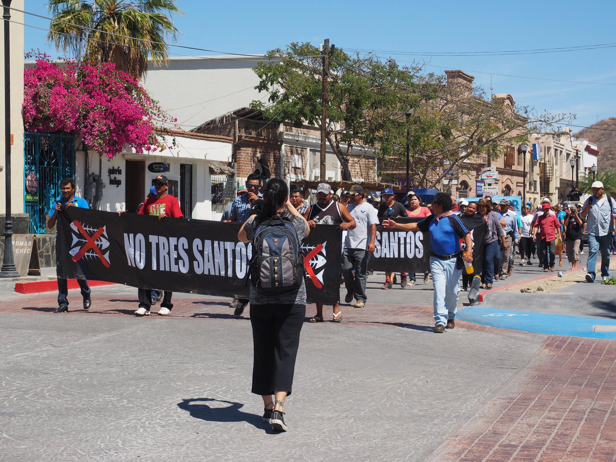  The third march against the development.&nbsp; 