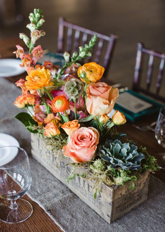 These DIY Wood Block Centerpieces Are Simply Stunning!  Cheap wedding  table centerpieces, Wood centerpieces wedding, Wedding centerpieces diy
